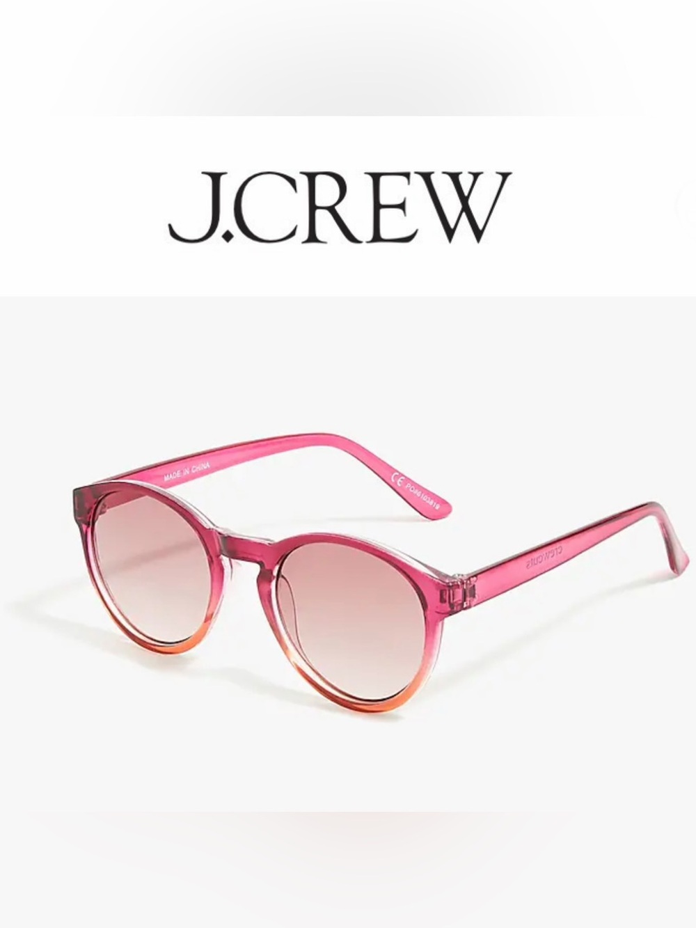 Kids Pink Ombre Sunglasses